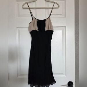 Elegant Black and Cream Chemise